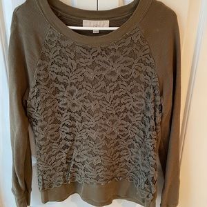 Loft lace sweatshirt